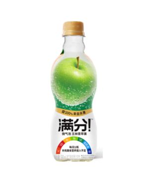 元气森林 青苹果味满分微气泡果汁 380ml