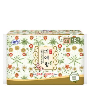 韩国 LG贵爱娘汉方卫生巾21cm*18片