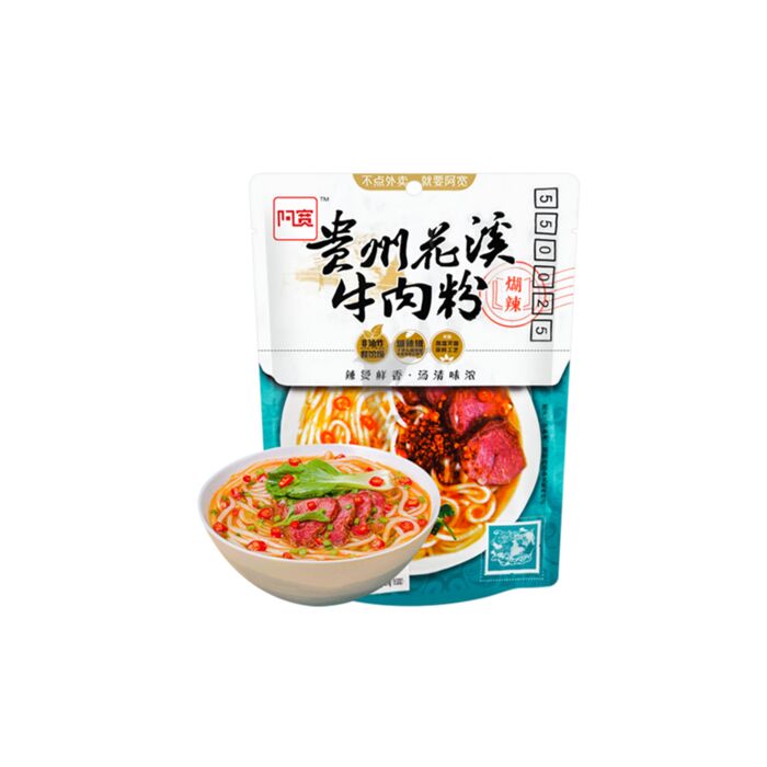 阿寛貴州花溪牛肉粉(辣)即席ビーフン270g×20袋セット