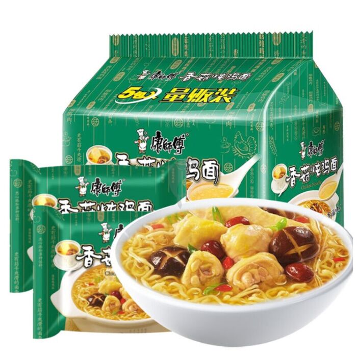 五连包】康师傅香菇炖鸡面106g*5