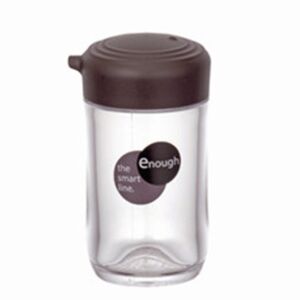 日本进口 inomata 小号塑料调味瓶 酱油瓶 棕色盖 100ml