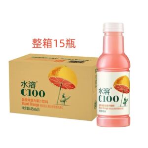 【整箱特惠】农夫山泉 水溶C100西柚汁饮料 445ml*15瓶