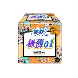 【极薄0.1日用 25cm*15片】苏菲 卫生巾