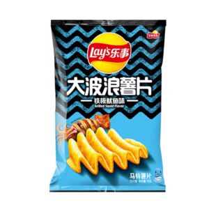 乐事 大波浪薯片 铁板鱿鱼味 70g
