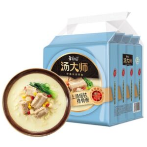 【五连包】康师傅 汤大师 上汤瑶柱排骨面 560g