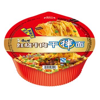 康师傅 红烧牛肉味干拌面 130g