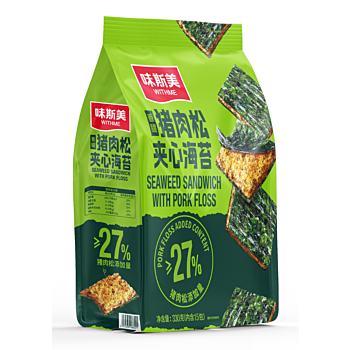 【开市客直采】味斯美 香脆猪肉松夹心海苔 330g