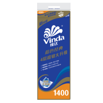 维达 四层超韧有芯卷纸 10卷