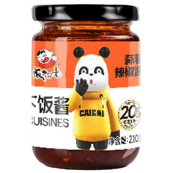 饭扫光 蒜蓉辣椒酱 210g