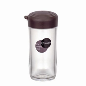 日本进口 inomata 大号塑料调味瓶 酱油瓶 棕色盖 120ml