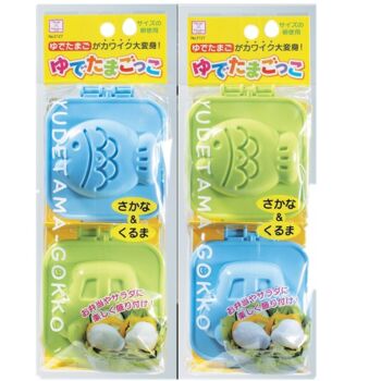 日本进口Kokubo 小鱼小车DIY蒸蛋模型 饭团模具（2个装，随机发货）