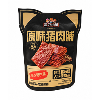 三只松鼠 原味猪肉脯 100g