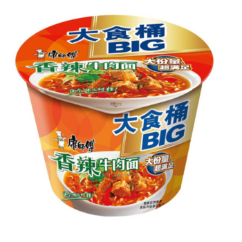 【Big大食桶】康师傅 香辣牛肉面 143g