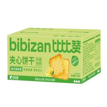 【618特惠】【柠檬风味】比比赞 夹心饼干 240g