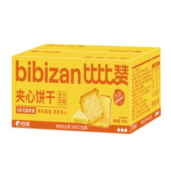 【618特惠】【芝士风味】比比赞 夹心饼干 240g
