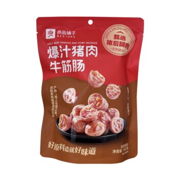 良品铺子 爆汁猪肉牛筋肠 105g