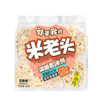 【芝麻味】米老头 青稞米饼 400g