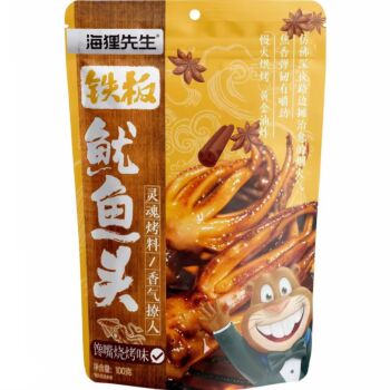【烧烤味】海狸先生 铁板鱿鱼头 100g