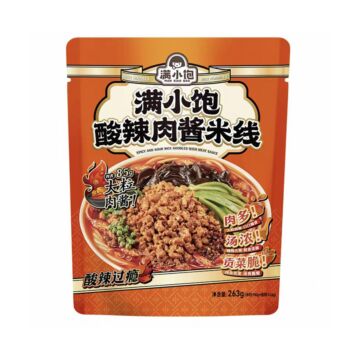 满小饱 酸辣肉酱米线 263g