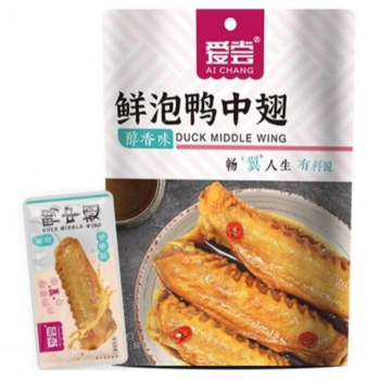 【醇香味】爱尝 鲜泡鸭中翅 168g