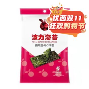 【双十一钜惠】【蔓越莓】波力 夹心海苔 12g