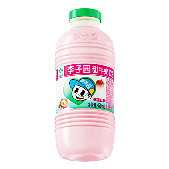 李子园 草莓风味乳饮料 450ml