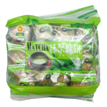 【限购1份】鸿达 抹茶饼干 400g