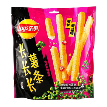 【香辣藤椒酱味】乐事 长长长薯条 72g