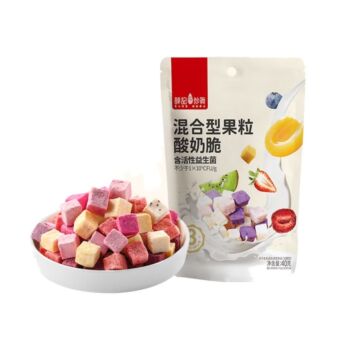 薛记炒货 冻干酸奶块 什锦混合 40g