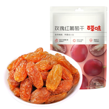百草味 玫瑰红葡萄干 100g