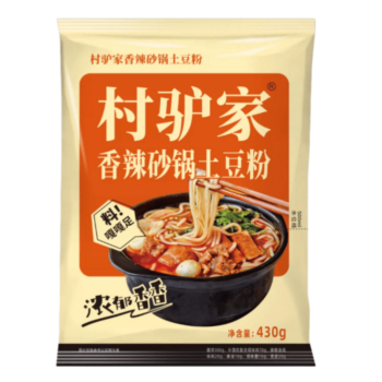 村驴家 香辣砂锅土豆粉 430g