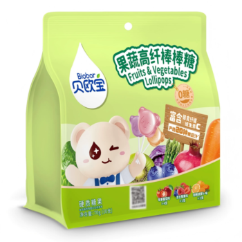 【绿袋】贝欧宝 果蔬高纤棒棒糖 70g