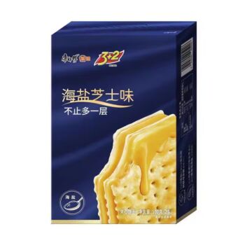 【海盐芝士味】康师傅 3+2苏打夹心饼干 100g