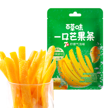 【柠檬气泡味】百草味 一口芒果条 80g
