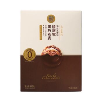 【海盐芝士味】盒马 黑巧燕麦脆墩墩 195g