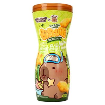 【海苔】卡皮巴拉 星星小鱼饼干 140g