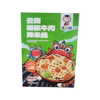 滇二娃 云南爆椒牛肉拌米线 266g