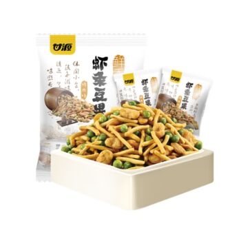 【618特惠】甘源 烤肉味虾条豆果 500g