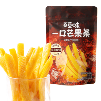 【可乐气泡味】百草味 一口芒果条 80g
