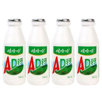【双十二特惠】【4瓶装】娃哈哈 AD钙奶 220ml*4