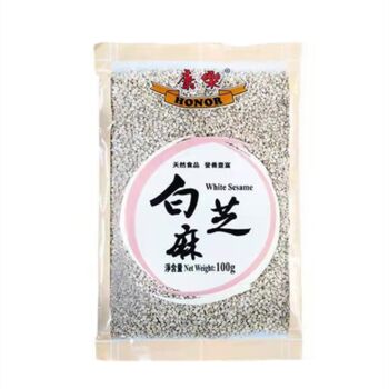 康乐 带皮生白芝麻100g