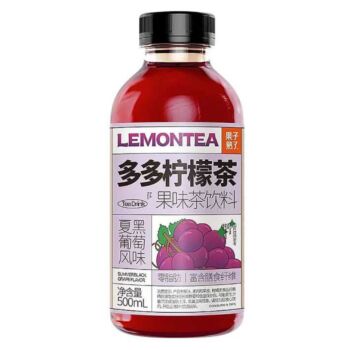 【夏黑葡萄风味】果子熟了 多多柠檬茶 500ml