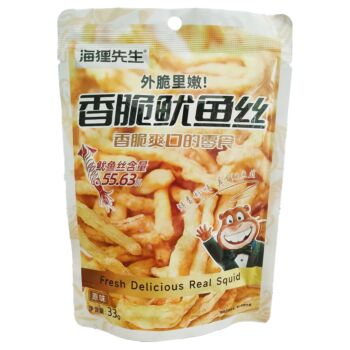 【双十一早鸟】【原味】海狸先生 香脆鱿鱼丝 33g