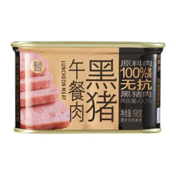 盒马 黑猪午餐肉 198g