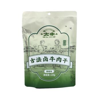 【藤椒味】太丰 古法卤牛肉干 125g
