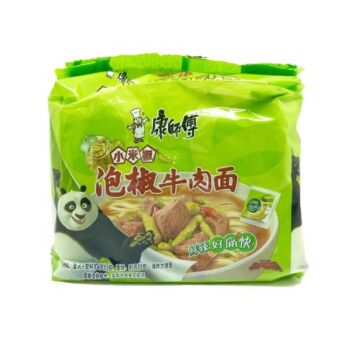 【五连包】康师傅 泡椒牛肉面 105g*5