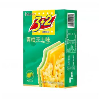 【青梅芝士味】康师傅 3+2苏打夹心饼干 100g