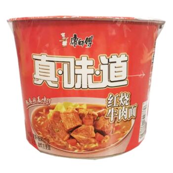 【红烧牛肉】康师傅 真味道 桶面 107g