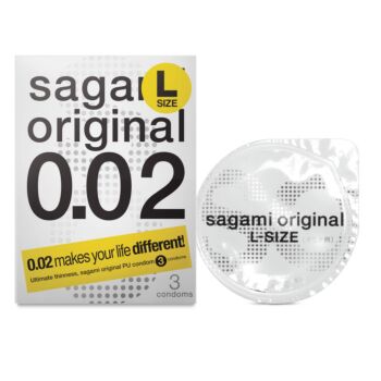 【加大号】Sagami 0.02 超薄避孕套(3个装)