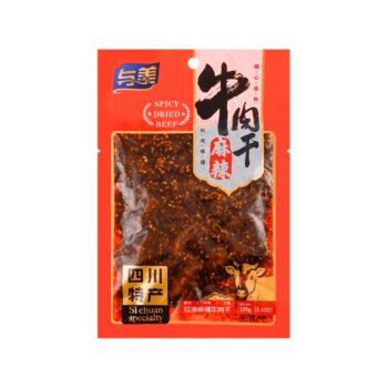 【麻辣】与美 牛肉干 50g